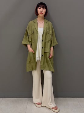 まこぴさん（レディース・161cm）の夏コーディネート