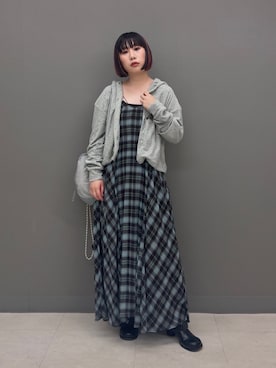「KBF（ケイビーエフ）のアイテム（シューズ）」を使った、まこぴさん（レディース・161cm）の春コーディネート