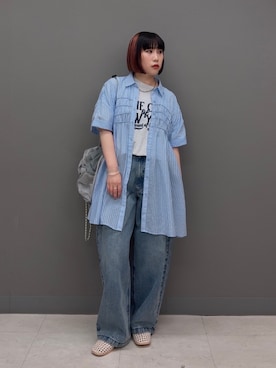 「KBF（ケイビーエフ）のアイテム（ワンピース/ドレス）」を使った、まこぴさん（レディース・161cm）の春コーディネート