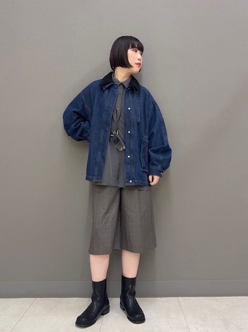 2WAYカラーデニムブルゾン（ブルゾン）｜KBF（ケイビーエフ）の