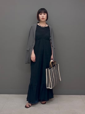 「KBF（ケイビーエフ）のアイテム（アクセサリー）」を使った、まこぴさん（レディース・161cm）の夏コーディネート