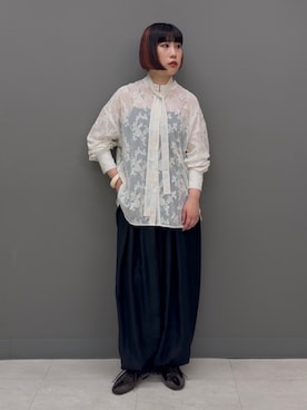 「KBF（ケイビーエフ）のアイテム」を使った、まこぴさん（レディース・161cm）の春コーディネート