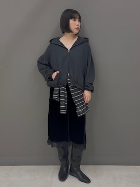 「KBF（ケイビーエフ）のアイテム（トップス）」を使った、まこぴさん（レディース・161cm）の秋コーディネート