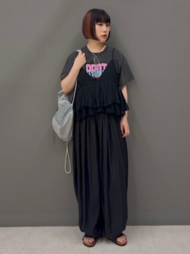 「KBF（ケイビーエフ）のアイテム（アクセサリー）」を使った、まこぴさん（レディース・161cm）の夏コーディネート