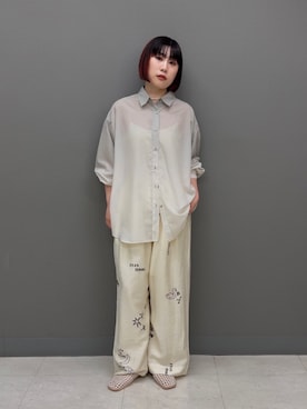 「KBF（ケイビーエフ）のアイテム（トップス）」を使った、まこぴさん（レディース・161cm）の春コーディネート