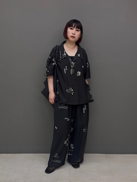 「KBF（ケイビーエフ）のアイテム（シューズ）」を使った、まこぴさん（レディース・161cm）の春コーディネート