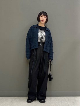 「アイテム（財布）」を使った、まこぴさん（レディース・161cm）の秋コーディネート