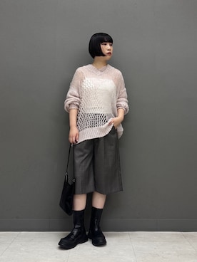 「KBF（ケイビーエフ）のアイテム（キャミソール）」を使った、まこぴさん（レディース・162cm）の秋コーディネート