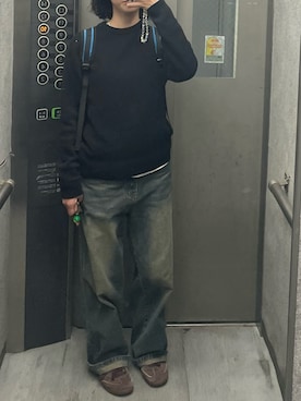 「アイテム（バックパック/リュック）」を使った、nagisaさん（レディース・162cm）の秋コーディネート