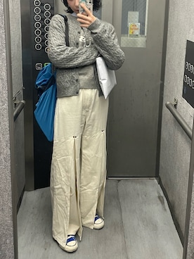 「アイテム（バックパック/リュック）」を使った、nagisaさん（レディース・162cm）の秋コーディネート