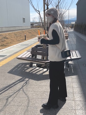 「Howdy Marie（ハウディ―マリー）のアイテム」を使った、niceday4752さん（レディース・159cm）の冬コーディネート