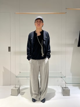 「SHINYAKOZUKA（シンヤコヅカ）のアイテム（ブルゾン、ブラック系）」を使った、gdn_taiyoさん（メンズ・174cm）の夏コーディネート