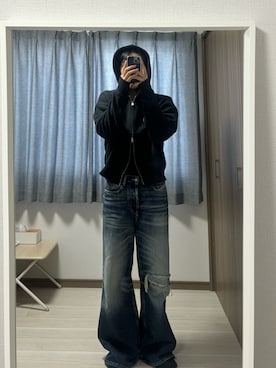 「ディーゼル」｜Hyuさん（メンズ・173cm）の冬コーディネート
