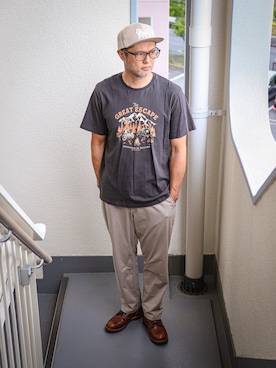 「no brand（ノーブランド）のアイテム」を使った、KOHEI さん（メンズ・180cm）の夏コーディネート
