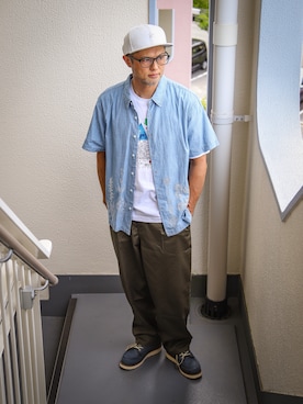 「Levi's（リーバイス）のアイテム（トップス）」を使った、KOHEI さん（メンズ・180cm）の秋コーディネート