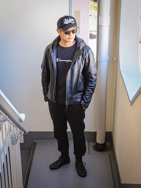 「アイテム（スウェット）」を使った、KOHEI さん（メンズ・180cm・40代）の冬コーディネート