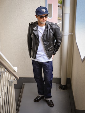 「Dickies（ディッキーズ）のアイテム（キャップ）」を使った、KOHEI さん（メンズ・180cm）の春コーディネート