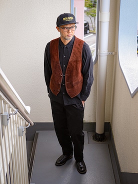 「no brand（ノーブランド）のアイテム」を使った、KOHEI さん（メンズ・180cm）の秋コーディネート