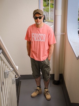 「アイテム（トップス）」を使った、KOHEI さん（メンズ・180cm・40代）の夏コーディネート
