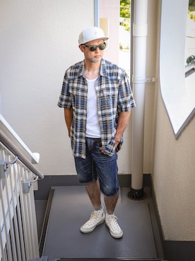 「aniary（アニアリ）のアイテム」を使った、KOHEI さん（メンズ・180cm）の夏コーディネート
