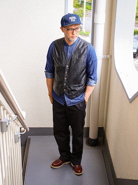 「アイテム（シューズ）」を使った、KOHEI さん（メンズ・180cm・40代）の秋コーディネート