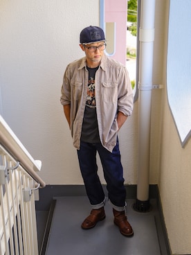 「BEN DAVIS（ベンデイビス）のアイテム」を使った、KOHEI さん（メンズ・180cm）の秋コーディネート