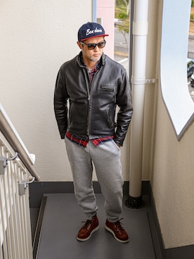 「RED WING（レッドウィング）のアイテム」を使った、KOHEI さん（メンズ・180cm）の冬コーディネート