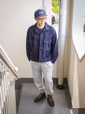 「RED WING（レッドウィング）のアイテム（シューズ）」を使った、KOHEI さん（メンズ・180cm）の春コーディネート