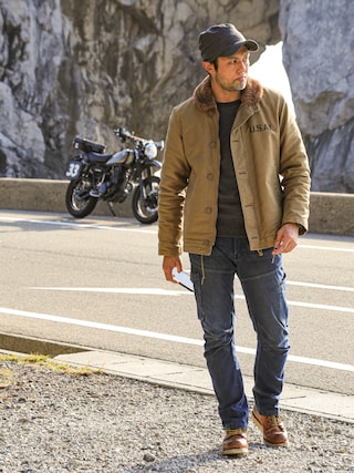 カスタムスタイル N1デッキjacket 新春別注アイテム①】Type N-1 『OLIVE』 DEMOTEX-ED