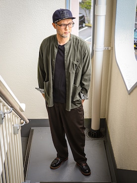 「no brand（ノーブランド）のアイテム」を使った、KOHEI さん（メンズ・180cm）の秋コーディネート