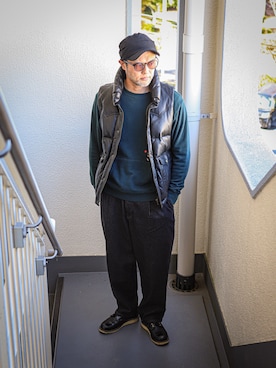 「アイテム（トップス）」を使った、KOHEI さん（メンズ・180cm・40代）の秋コーディネート