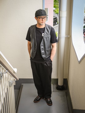 「schott(ショット)のアイテム(帽子)」を使った、KOHEI さん(メンズ・180cm)の夏コーディネート