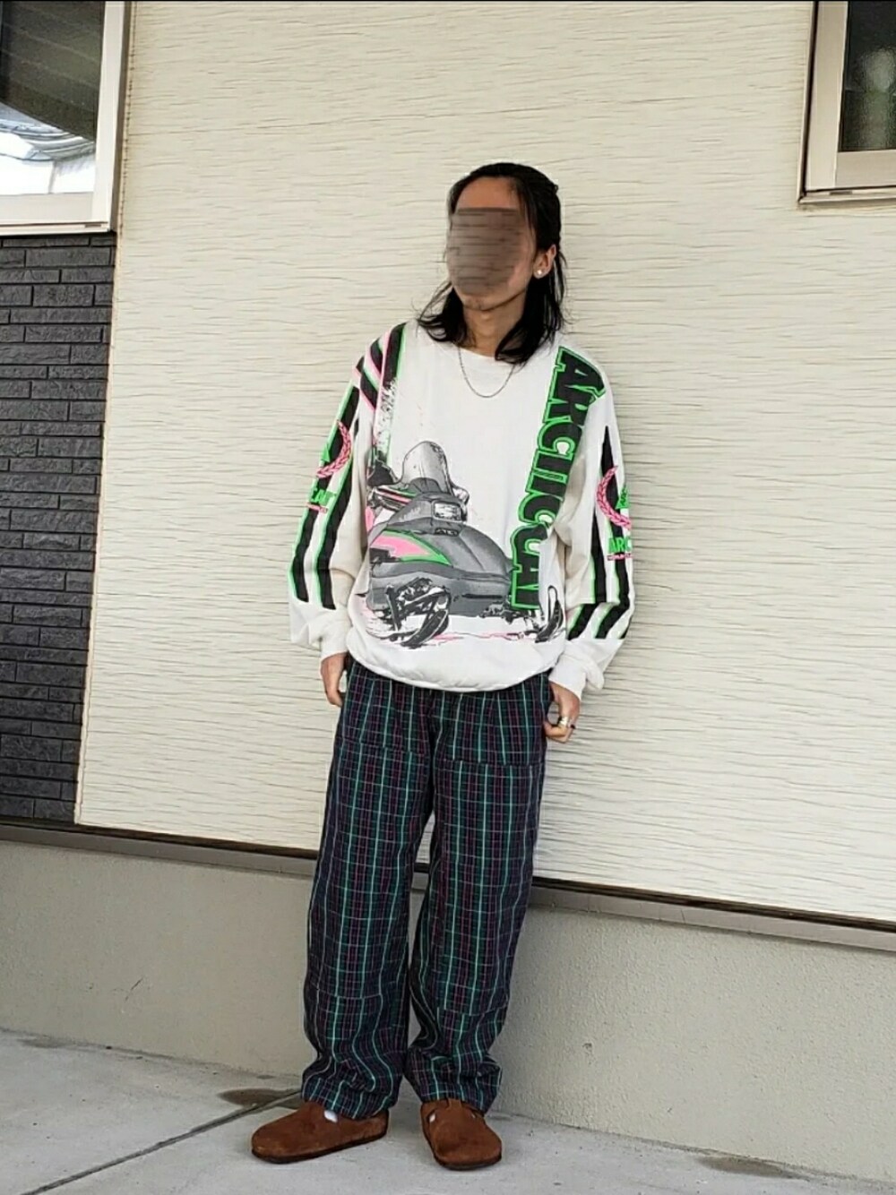 jerkybobさんの「【ヴィンテージ古着】80's ARCTIC CAT クルーネックスウェット（VINTAGE）」を使ったコーディネートの1枚目の写真
