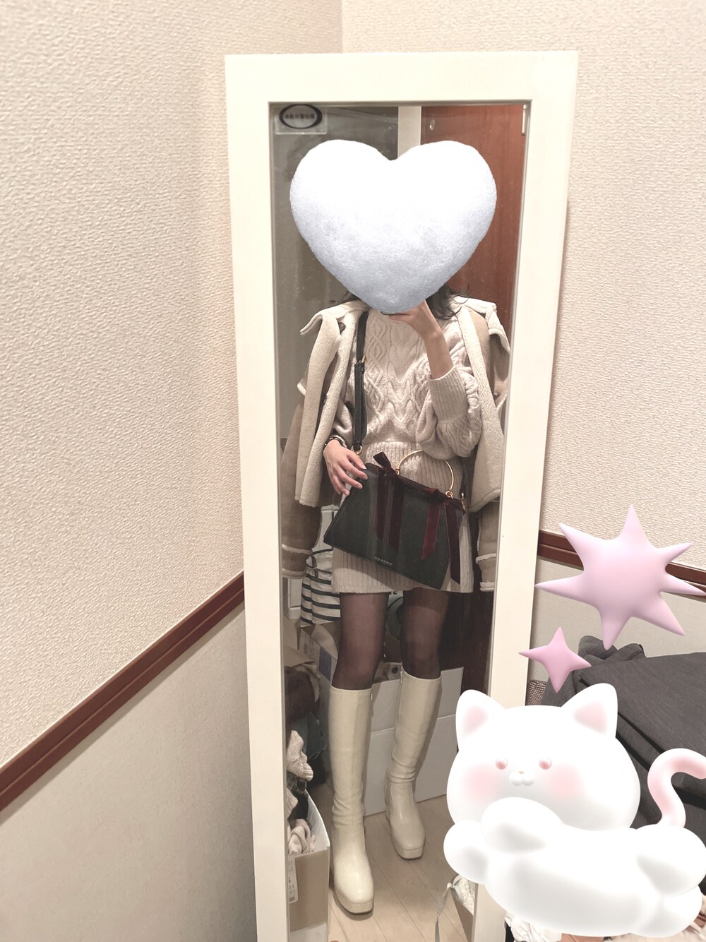 Heather（ヘザー）の「【21AW】リバーシブルムートンボア