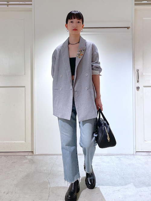 セール】ウール近江晒ダブルジャケット（テーラードジャケット