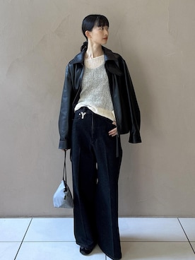 「アイテム（ブルゾン）」を使った、fukaさん（レディース・165cm）の秋コーディネート