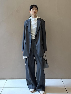 「スーツ」｜fukaさん（レディース・165cm）の秋コーディネート