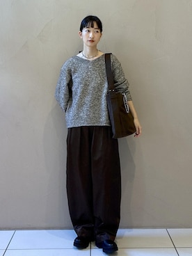 「チェルシーブーツ」｜fukaさん（レディース・165cm）の秋コーディネート