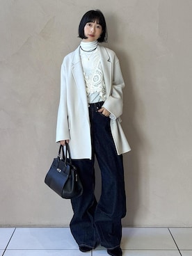 「アイテム（ベスト）」を使った、fukaさん（レディース・165cm・30代）の秋コーディネート