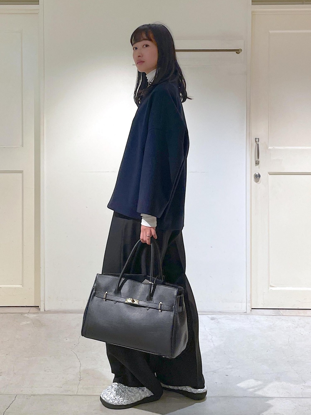 【本物保証】 WEB限定】ウールライクノーカラーショートコートを使った人気 ジャケット・アウター