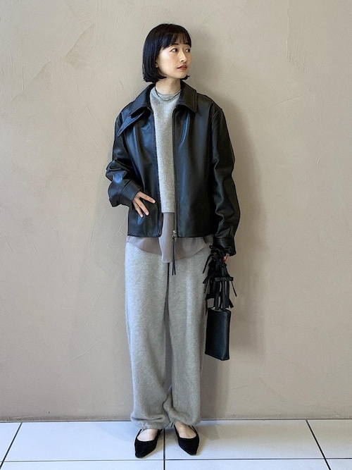 styling/（スタイリング/）　ラムレザーブルゾン セットアップ対応】ラムレザーブルゾン(ブルゾン)｜アウター│styling