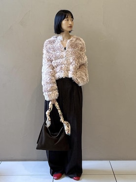 「アイテム（財布/小物）」を使った、fukaさん（レディース・165cm・30代）の冬コーディネート