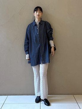 「アイテム（レギンス/スパッツ）」を使った、fukaさん（レディース・165cm）の夏コーディネート