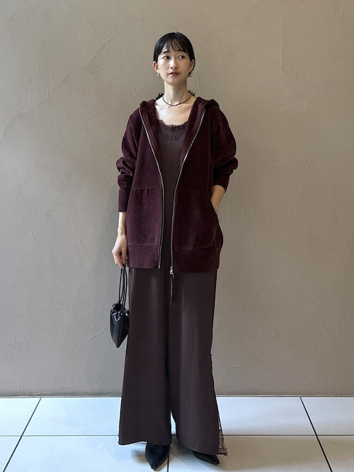 【F】SALON adam et ropé クリーミーコットン　ブルゾン ジップパーカー-CreamyCotton /クリーミーコットン-（パーカー