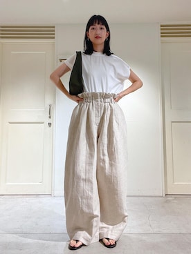 「sana（サナ）のアイテム」を使った、fukaさん（レディース・165cm）の春コーディネート