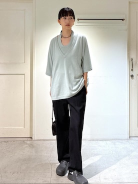 「アイテム（ハンドバッグ）」を使った、fukaさん（レディース・165cm・30代）の夏コーディネート