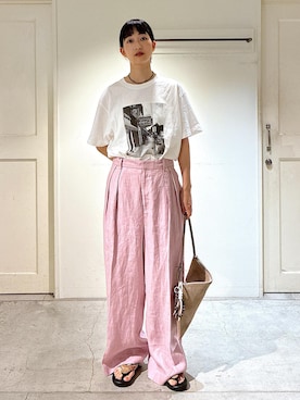 「アイテム（財布/小物）」を使った、fukaさん（レディース・165cm）の夏コーディネート