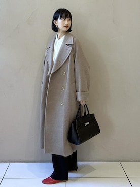 「アイテム（ハンドバッグ）」を使った、fukaさん（レディース・165cm・30代）の冬コーディネート