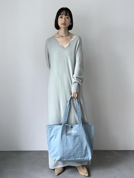 「アイテム（キャミソール）」を使った、fukaさん（レディース・165cm）の冬コーディネート