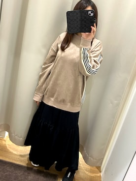 「アイテム（スウェット）」を使った、まほさん（レディース・159cm・20代）の秋コーディネート